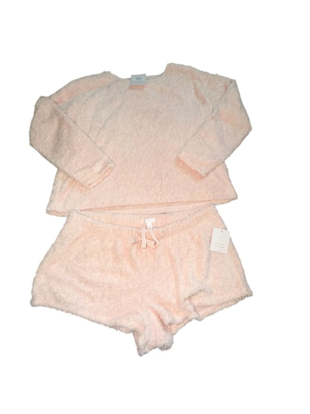 Lauren Conrad Intimates Cozy Shorts Sleeve Set-Pink-XL-NWT